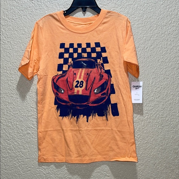 OshKosh B'gosh Other - OshKosh B'gosh Orange Checkered Car Tee